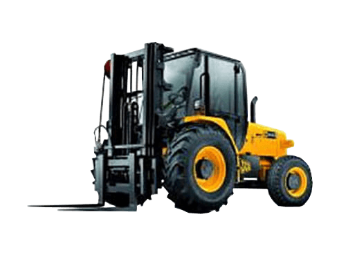6,600 Lb Straight Mast Forklift 4WD